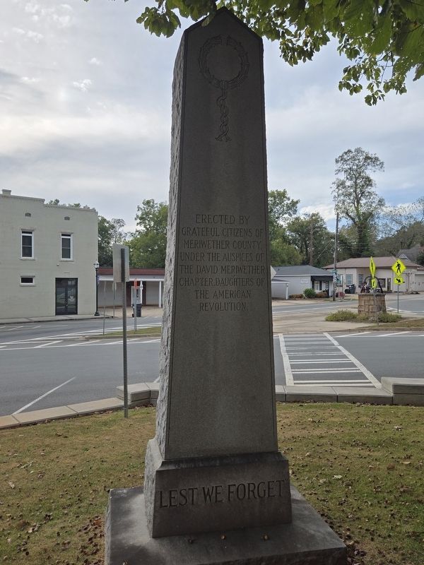 Lest We Forget Marker side. Click for full size. Lest We Forget Marker side image. Click for full size.