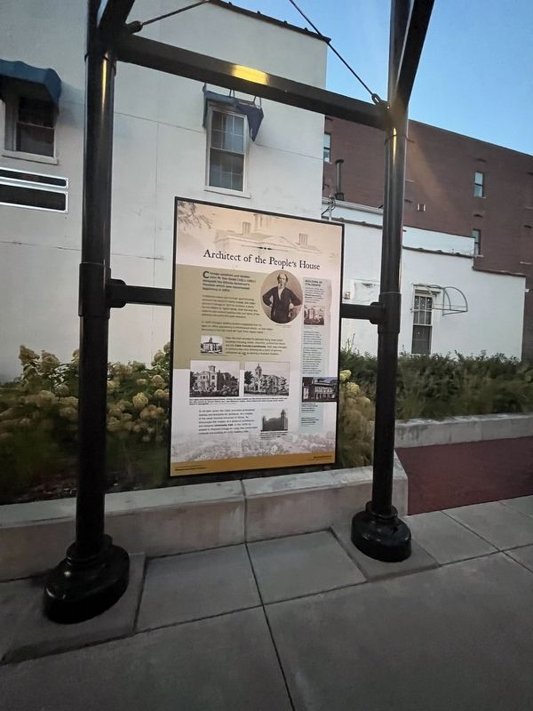 Architect of the People's House Marker. Click for full size. Architect of the People's House Marker image. Click for full size.