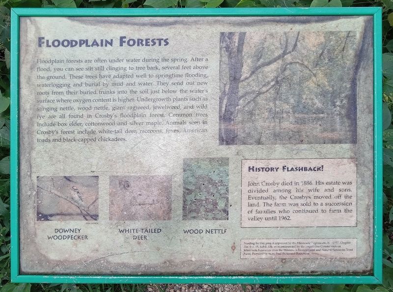 Floodplain Forests Marker image. Click for full size.