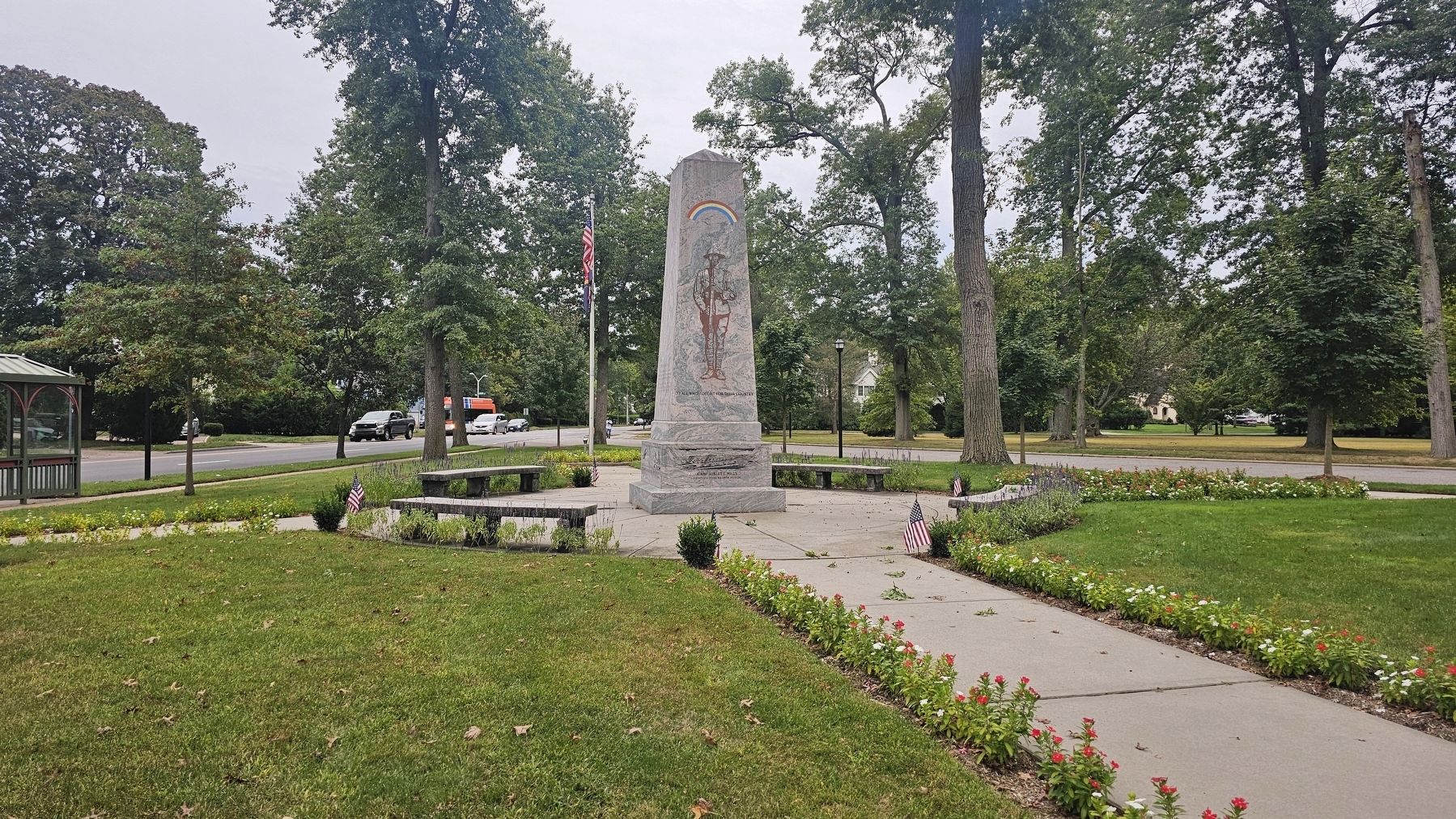 Rainbow Division Monument image. Click for full size.