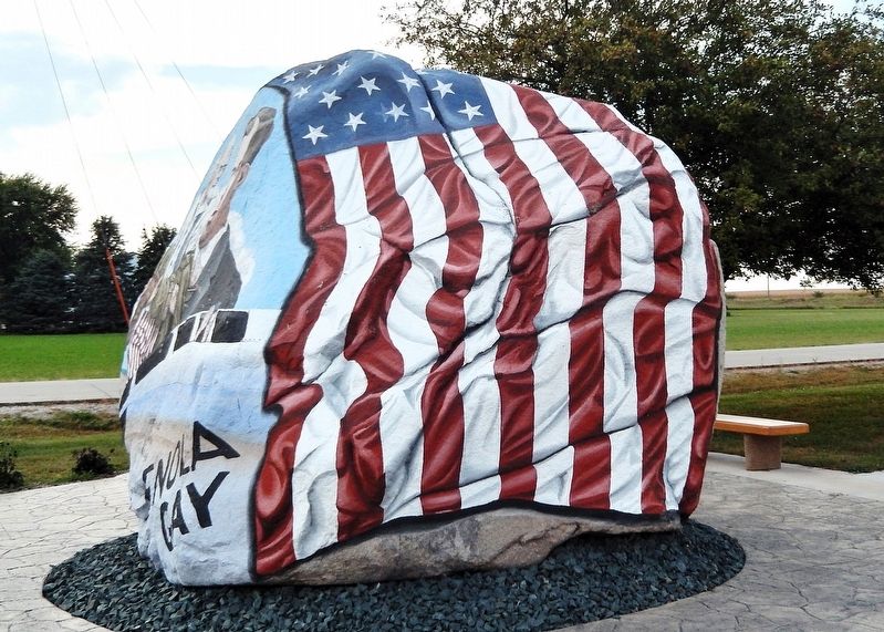 Glidden Liberty Rock Veterans Memorial (<i>east side</i>). Click for full size. Glidden Liberty Rock Veterans Memorial (<i>east side</i>) image. Click for full size.