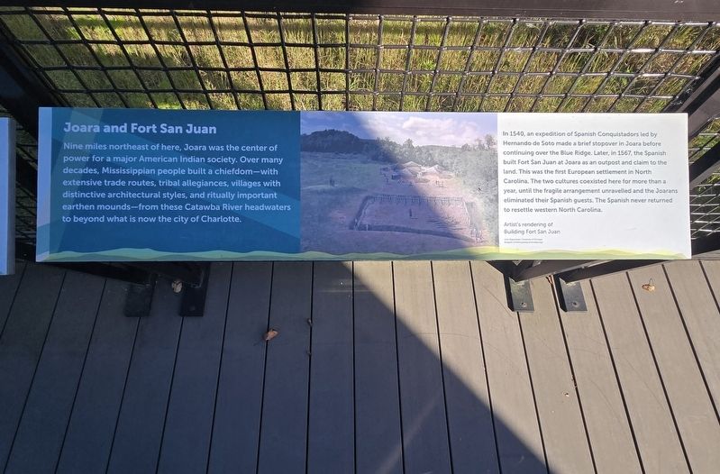 Joara and Fort San Juan Marker. Click for full size. Joara and Fort San Juan Marker image. Click for full size.