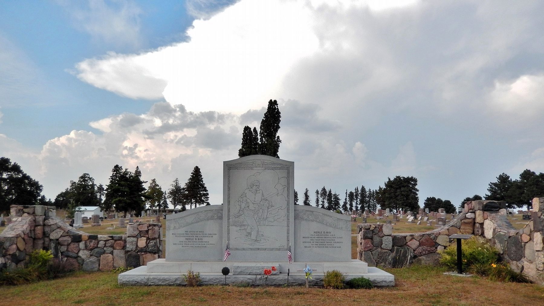 Merle D. Hay Memorial. Click for full size. Merle D. Hay Memorial image. Click for full size.