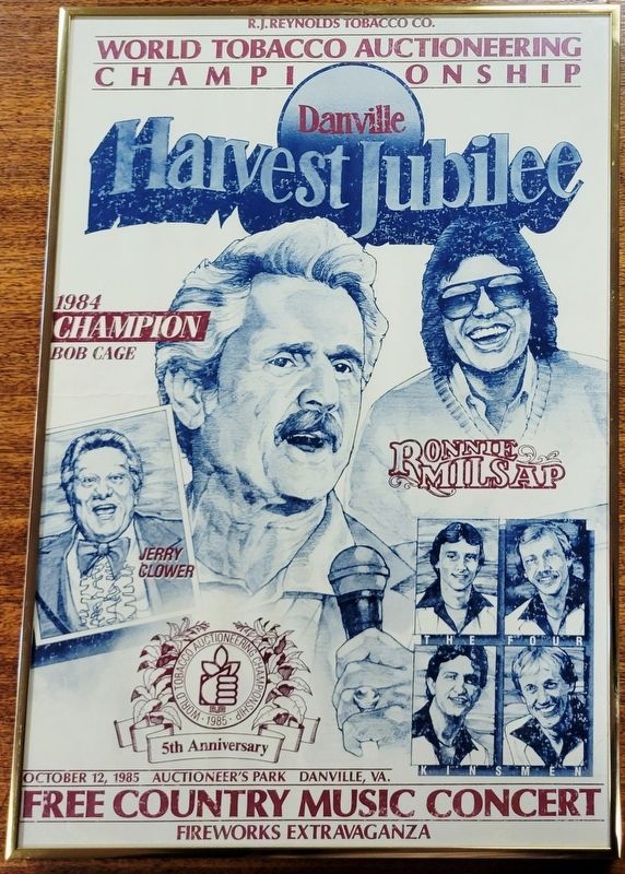 World Champion Tobacco Auctioneer. Click for full size. World Champion Tobacco Auctioneer image. Click for full size.