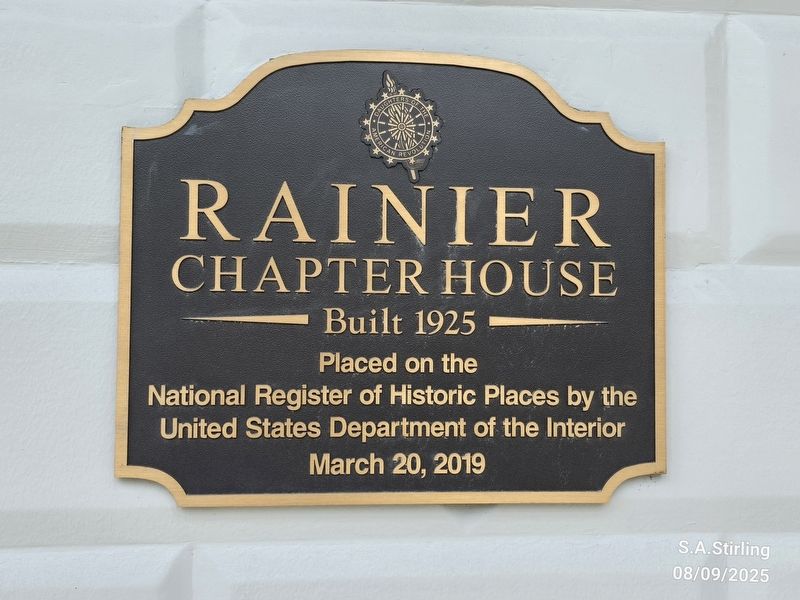 Rainier Chapter House Marker image. Click for full size.