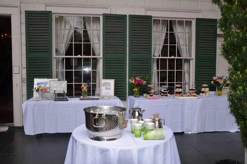 Marker dedication program refreshments. image. Click for full size.