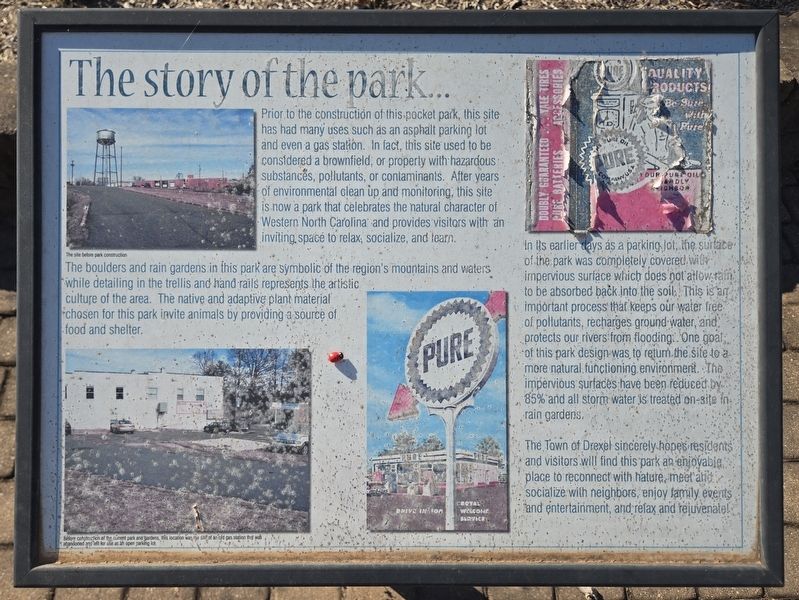 The Story of the Park Marker image. Click for full size.
