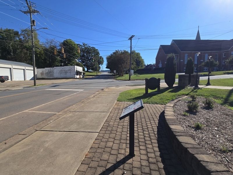 The Story of the Park Marker at the corner of South Main and Church streets image. Click for full size.