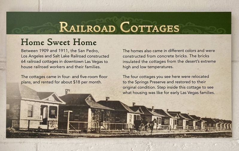 Railroad Cottages Marker image. Click for full size.