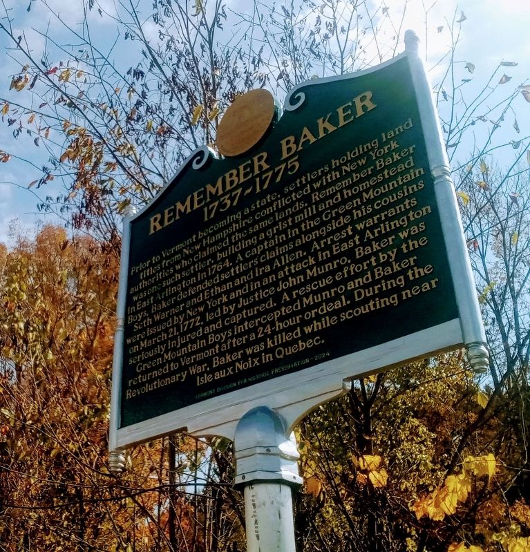 Remember Baker Marker. Click for full size. Remember Baker Marker image. Click for full size.