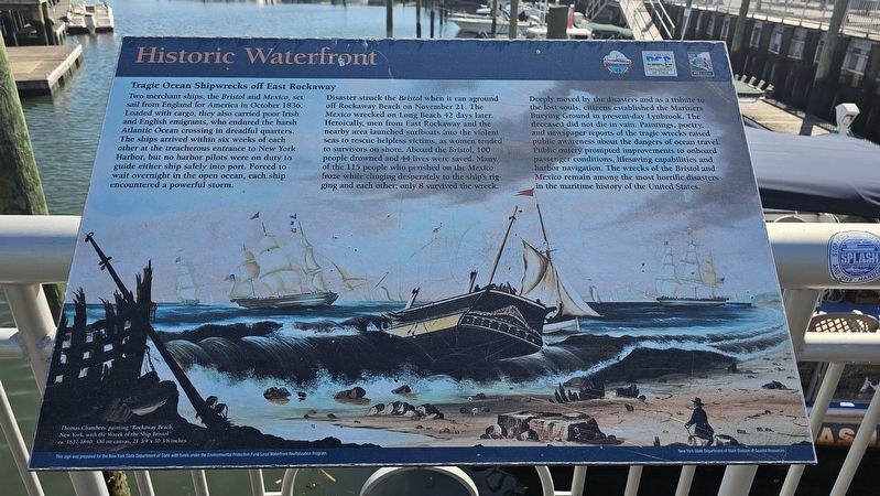 Historic Waterfront Marker image. Click for full size.
