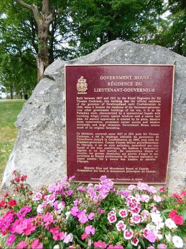 Government House Residence Du Lieutenant-Gouverneur Marker image. Click for full size.