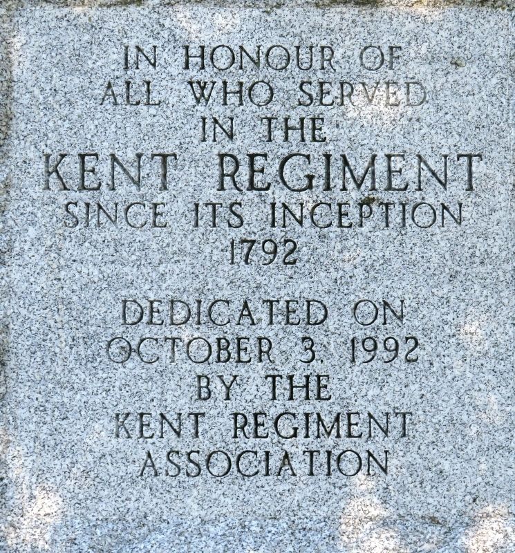 Kent Regiment Marker image. Click for full size.