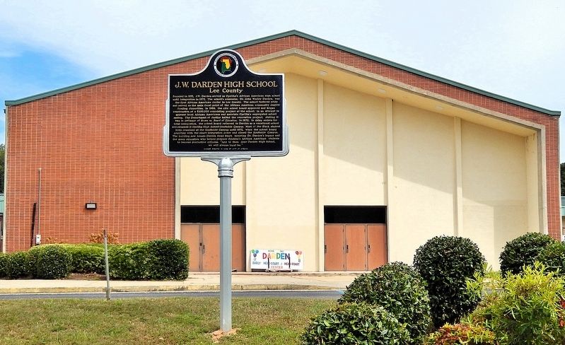 J.W. Darden High School Marker image. Click for full size.
