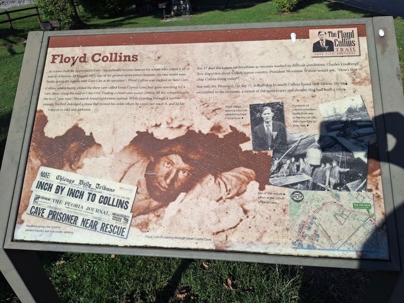 Floyd Collins Marker image. Click for full size.