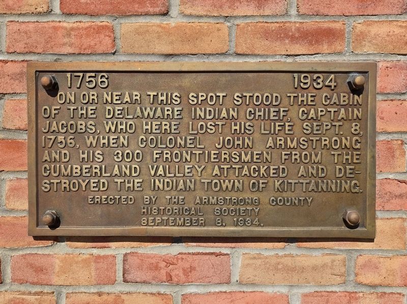 Captain Jacobs Marker image. Click for full size.