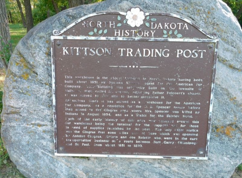 Kittson Trading Post Marker image. Click for full size.