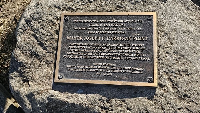 Mayor Joseph F. Carrigan Point Marker image. Click for full size.