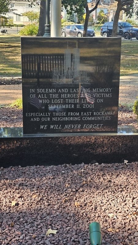 East Rockaway 9/11 Memorial Marker image. Click for full size.