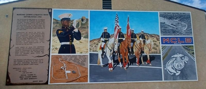 Marine Corps Logistic Base Marker image. Click for full size.