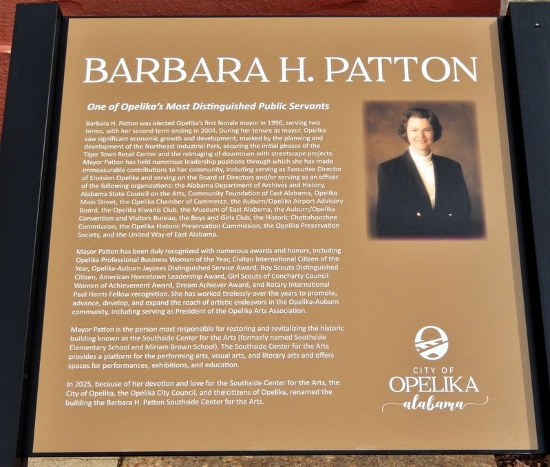 Barbara H. Patton Marker image. Click for full size.