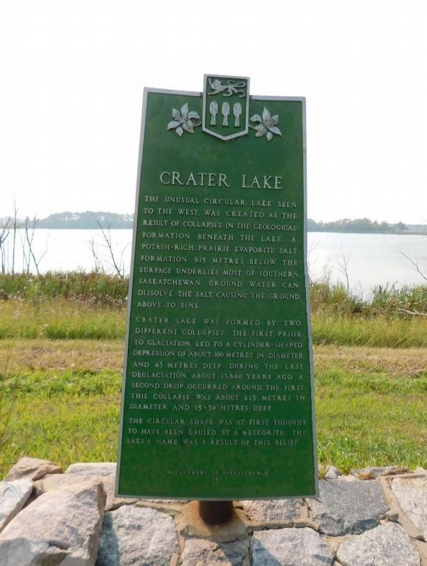 Crater Lake Marker. Click for full size. Crater Lake Marker image. Click for full size.