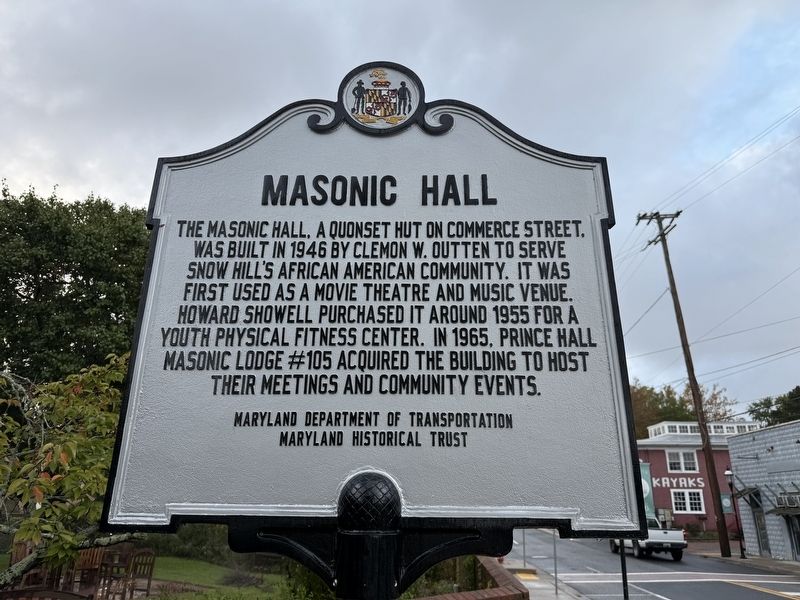 Masonic Hall Marker image. Click for full size.