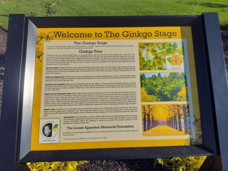 Welcome to The Ginkgo Stage Marker image. Click for full size.