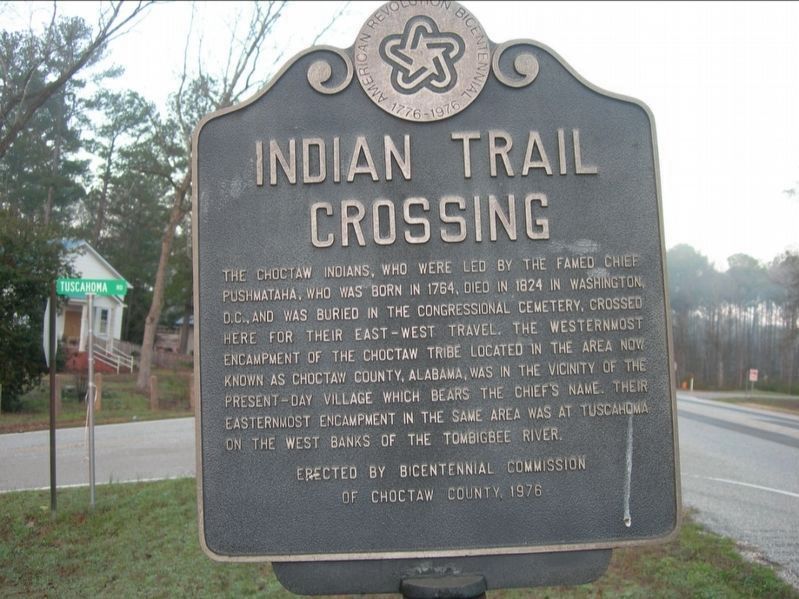 Indian Trail Crossing Marker. Click for full size. Indian Trail Crossing Marker image. Click for full size.