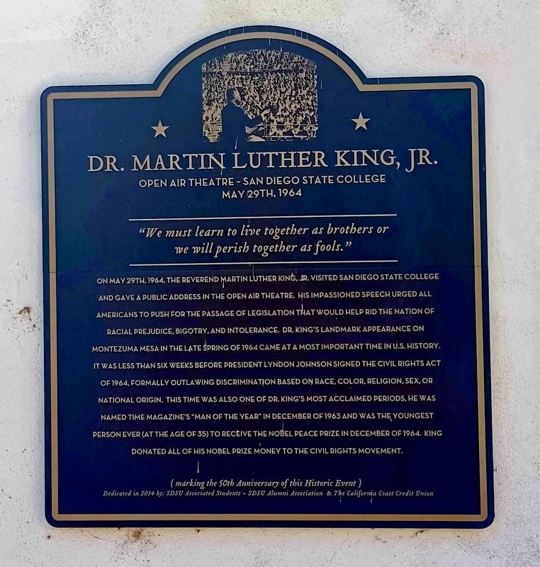Dr. Martin Luther King Jr. Marker image. Click for full size.