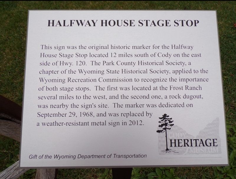 Site of Halfway House Stage Stop Marker. Click for full size. Site of Halfway House Stage Stop Marker image. Click for full size.