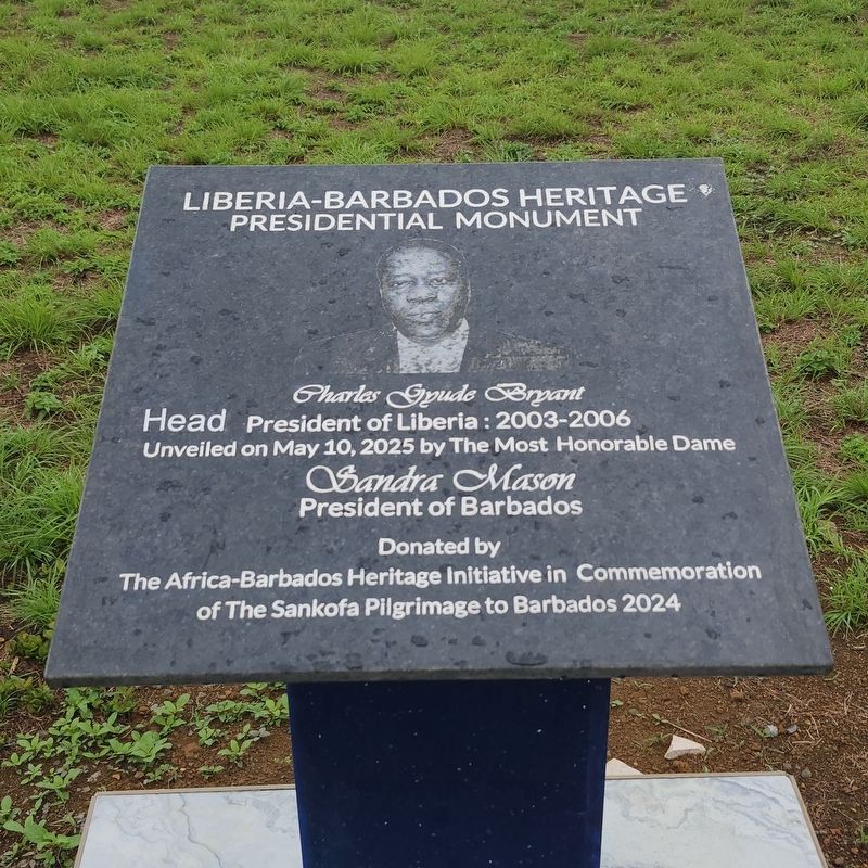 Nearby President Charles Gyude Bryant (2003-2006) Tablet. Click for full size. Nearby President Charles Gyude Bryant (2003-2006) Tablet image. Click for full size.