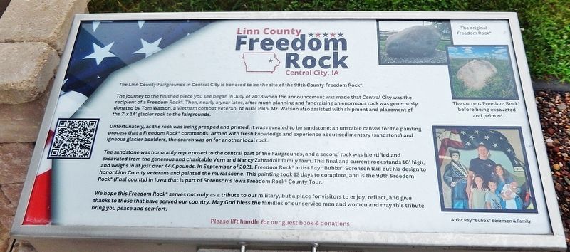 Linn County Freedom Rock Marker. Click for full size. Linn County Freedom Rock Marker image. Click for full size.