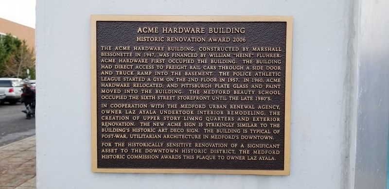 Acme Hardware Building Marker. Click for full size. Acme Hardware Building Marker image. Click for full size.