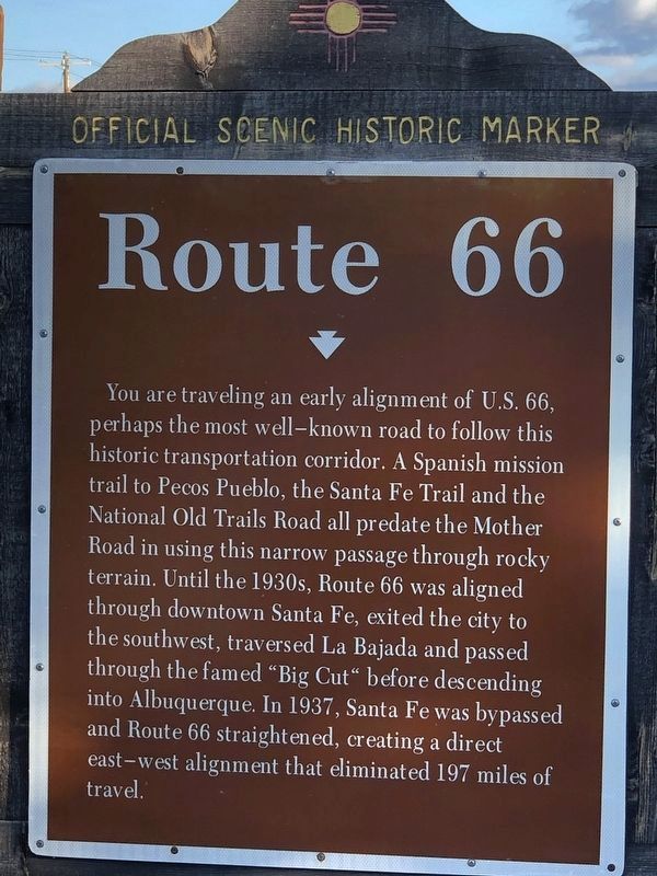 Route 66 Marker image. Click for full size.