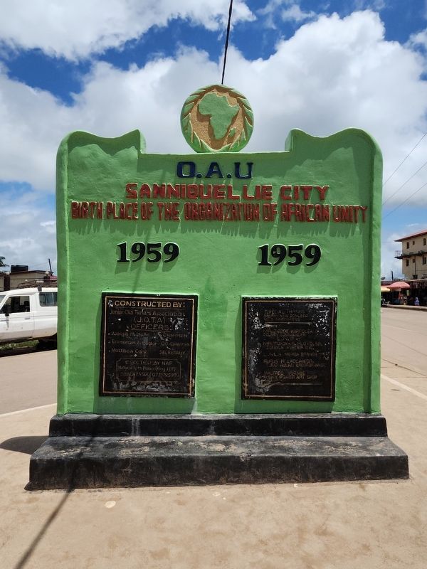 Foundation of the Organization of African Unity Marker Reverse. Click for full size. Foundation of the Organization of African Unity Marker Reverse image. Click for full size.