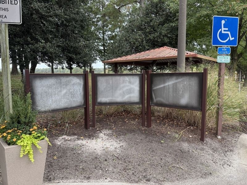 The marker set has been removed, although the posts remain. image. Click for full size.