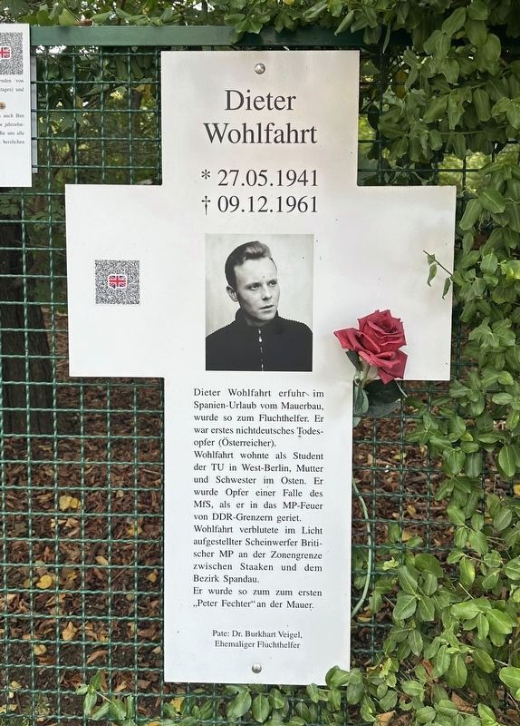 Dieter Wohlfahrt white cross. Click for full size. Dieter Wohlfahrt white cross image. Click for full size.