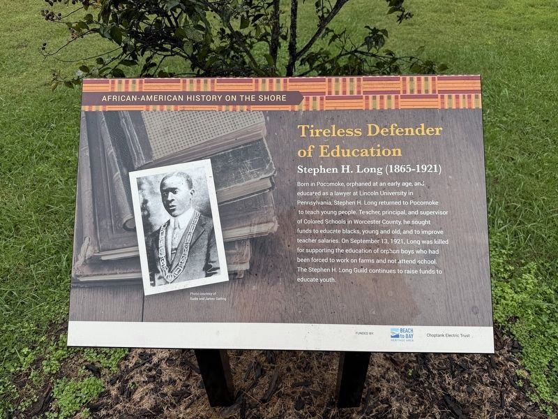Tireless Defender of Education Marker. Click for full size. Tireless Defender of Education Marker image. Click for full size.