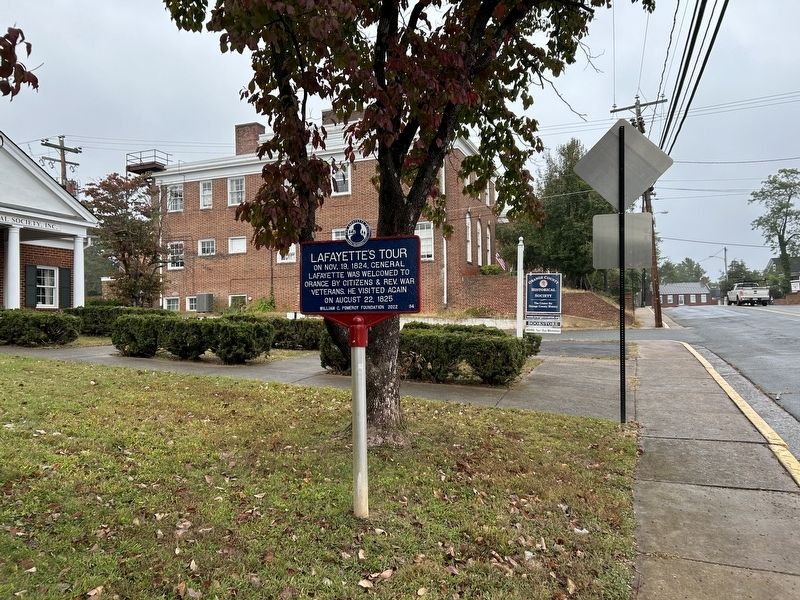 Lafayette’s Tour Marker. Click for full size. Lafayette’s Tour Marker image. Click for full size.