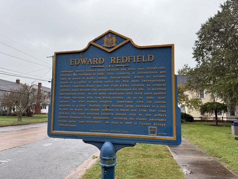 Edward Redfield Marker. Click for full size. Edward Redfield Marker image. Click for full size.