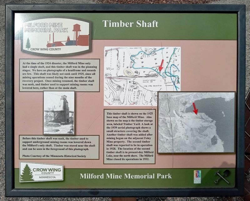Timber Shaft Marker. Click for full size. Timber Shaft Marker image. Click for full size.