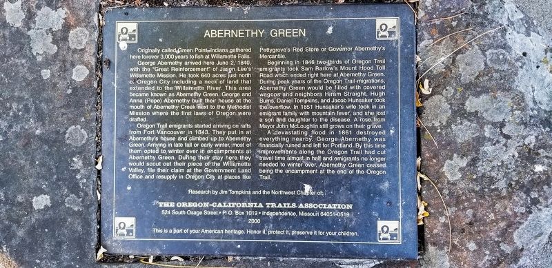 Abernethy Green Marker. Click for full size. Abernethy Green Marker image. Click for full size.