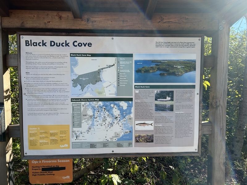 Black Duck Cove Marker image. Click for full size.