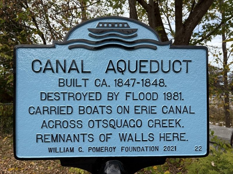 Canal Aqueduct Marker image. Click for full size.