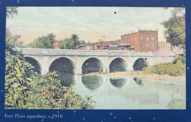 "Fort Plain aqueduct, c. 1910" image. Click for full size.
