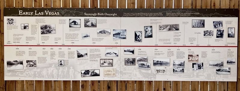 Early Las Vegas Marker. Click for full size. Early Las Vegas Marker image. Click for full size.