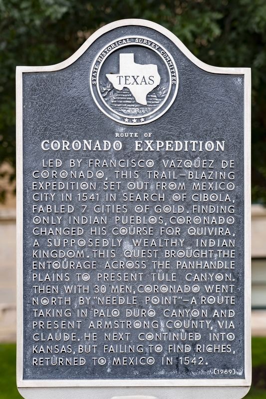 Route of Coronado Expedition Marker image. Click for full size.