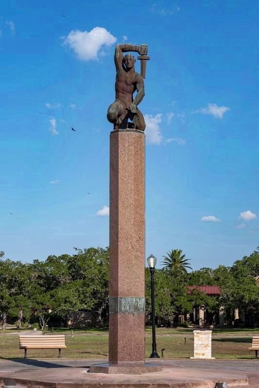 Amon B. King statue and Marker. Click for full size. Amon B. King statue and Marker image. Click for full size.
