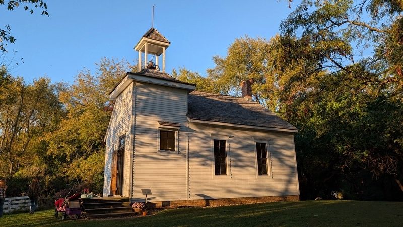Schoolhouse Marker in context. Click for full size. Schoolhouse Marker in context image. Click for full size.